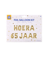 Gouden Ballonnen Set 65 Jaar Hoera 1,9m